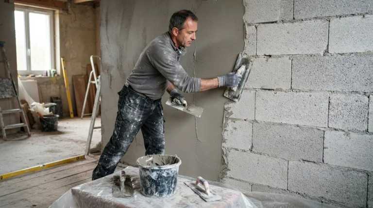 enduit sur beton cellulaire
